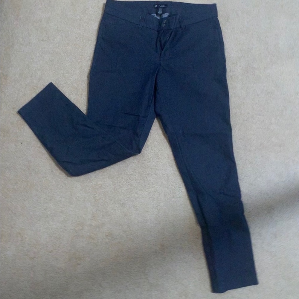 GAP dark jean-like dress pant crop fit